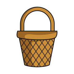 Empty basket market icon vector illustration graphic design