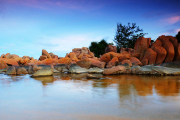 Beach background in Peninsular of Malaysia