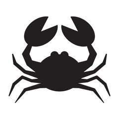 crab silhouette vector
