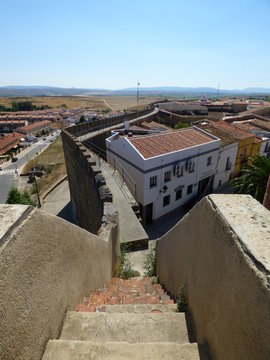 Muralla de Galisteo, pueblo español, en la provincia de Cáceres, Comunidad Autónoma de Extremadura