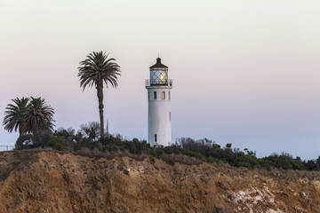 Point Vincente Lighthouse Dusk in Rancho Palos Verdes California