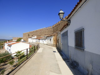 Galisteo, pueblo historico de Cáceres,  (Extremadura, España)  entre las ciudades de Plasencia y...
