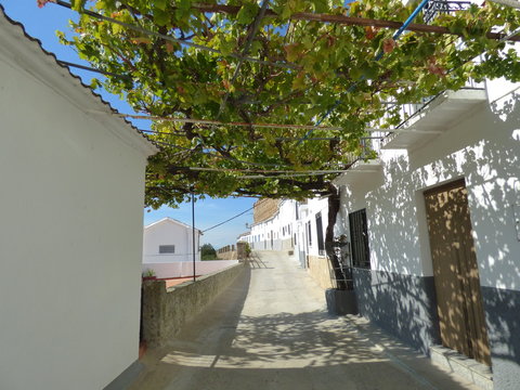 Galisteo, pueblo historico de Cáceres,  (Extremadura, España)  entre las ciudades de Plasencia y Coria