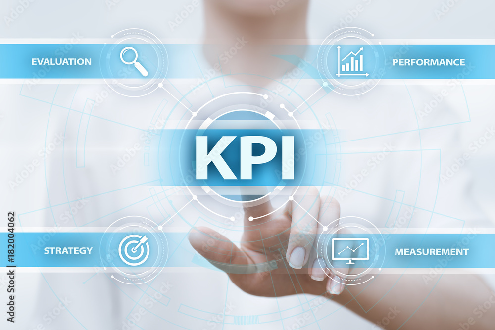 Poster kpi key performance indicator business internet technology concept