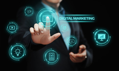 Digital Marketing Content Planning Advertising Strategy concept