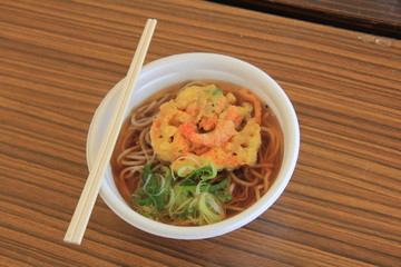 屋台の天麩羅蕎麦(宮城県)