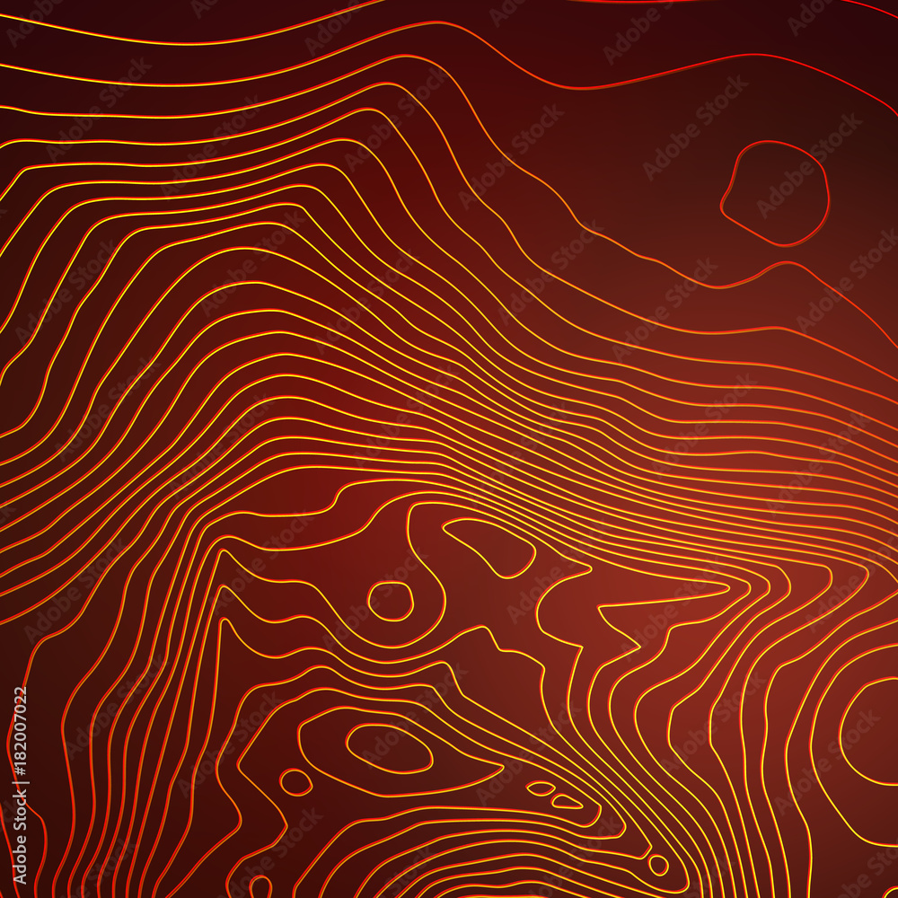 Aufkleber topographic map colorful abstract background with contour lines