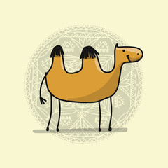 Camel, sketch for your design