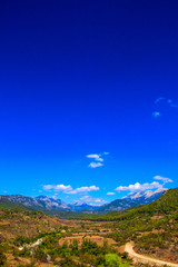 Mountains landscape on a sunny day