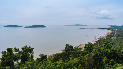 Fototapeta na wymiar Seascape of Chumphon beach, Thailand.