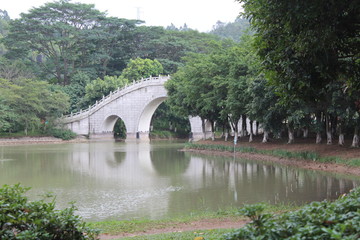 Obraz premium Traditional Chinese Bridges in Guangdong Canton China Asia