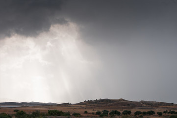 Stormy winter sky