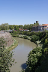Fototapeta na wymiar Le Canal du Midi à Carcssonne
