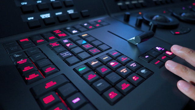 Telecine controller machine and hand editing.