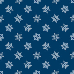 Snowflake seamless pattern.