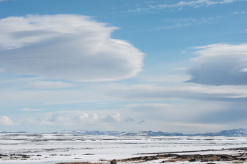 Lenticular Cloudscape Landscape Iceland