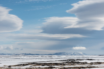 Lenticular Cloudscape Landscape Iceland