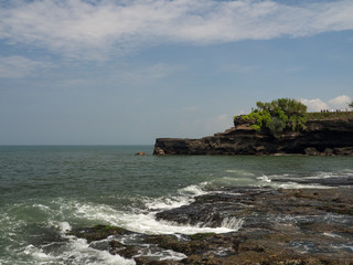 Pura Tanah Lot, Bali, Indonesia. Traditional hindu temple on the island, November 2017