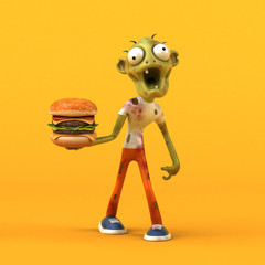 Fun zombie - 3D Illustration