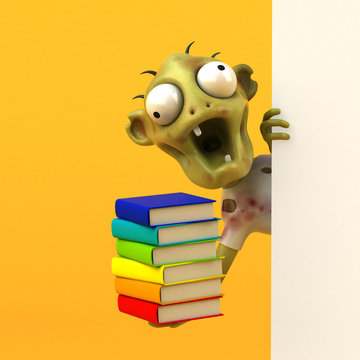 Fun zombie - 3D Illustration