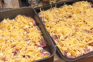 meat cooked in the oven