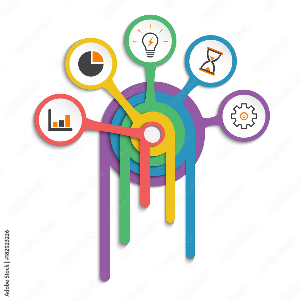 Poster infographic design vector and marketing icons can be used for workflow layout, diagram, annual repor