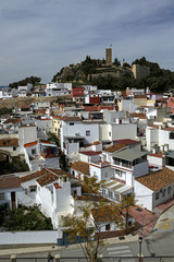 landscape with castle- Velez-Malaga, Costa del Sol, Spain