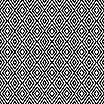 black and white tribal seamless pattern