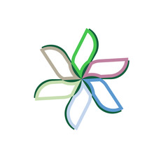 flower vector logo