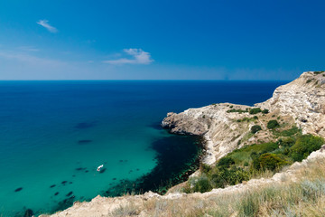 view of the cliff in Fiolente/ view of the cliff in Fiolente, Sevastopol