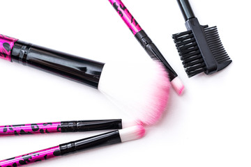 Obraz premium makeup brush close-up
