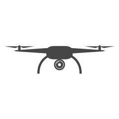 Drone icon, copter with camera