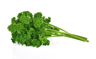 parsley isolated on white background