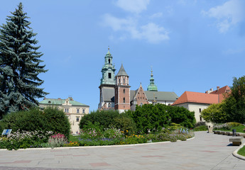 Fototapeta na wymiar :The Wawel Royal Castle - Krakow - Poland