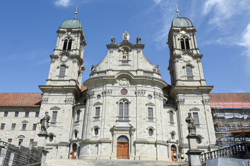 Fototapeta na wymiar Einsiedeln abbey on Switzerland
