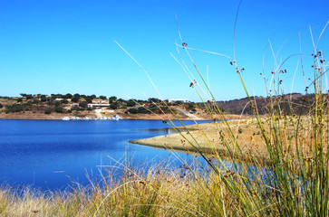 Landscape of Amieira marina, Alentejo, Portugal