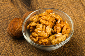 Opened walnuts