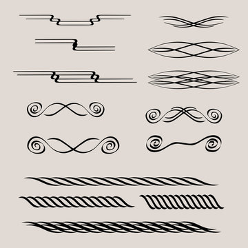 calligraphic dividers 