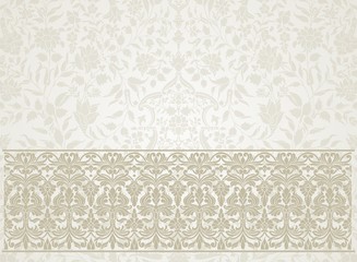 wedding card design, paisley floral pattern , India