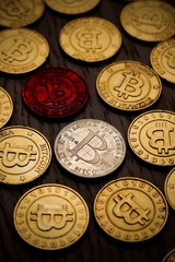 Bitcoin gold coins