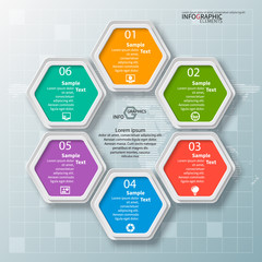 Abstract 3D Paper Infographics
