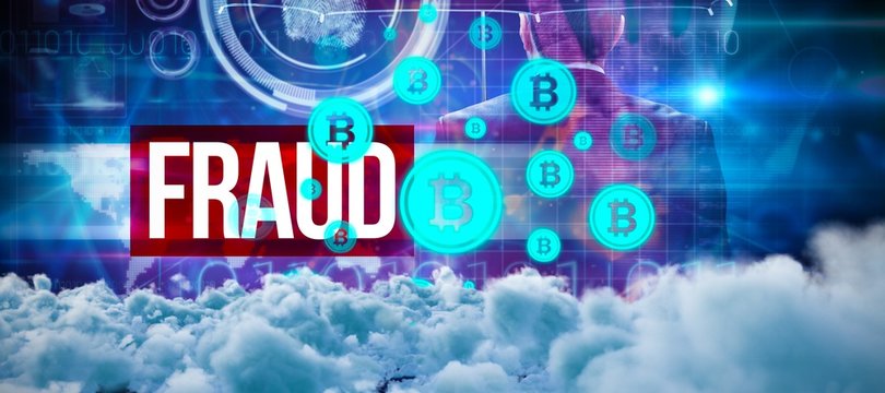 Composite image of digitally generated image of dark storm