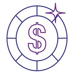 coin money isolated icon vector illustration design