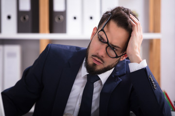 Close-up Of A Sad Businessman