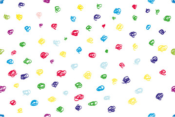Seamless Background - Childish color Circle Curl for background, backdrop, Cover, wrapping paper or other  