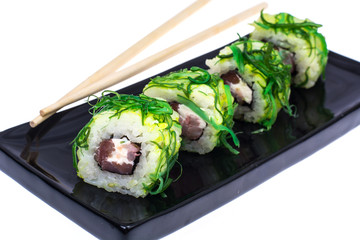 Sushi rolls with tuna