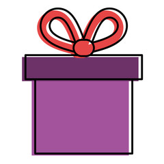 gift box present icon vector illustration design