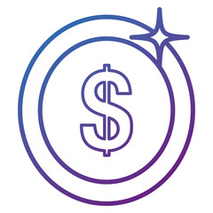 coin money isolated icon vector illustration design