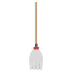 toilet mop isolated icon vector illustration design
