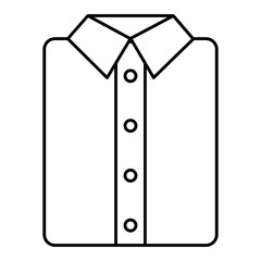ironed shirt isolated icon vector illustration design